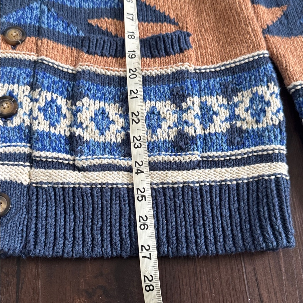 LUCKY BRAND WOMENS CARDIGAN SOUTHWESTERN AZTEC THICK COTTON SOFT MEDIUM - Picture 9 of 16